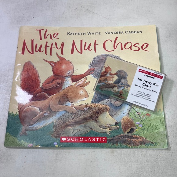 Scholastic Other - Scholastic The Nutty Nut Chase Book and Cassette Tape Set Kathryn White 2005